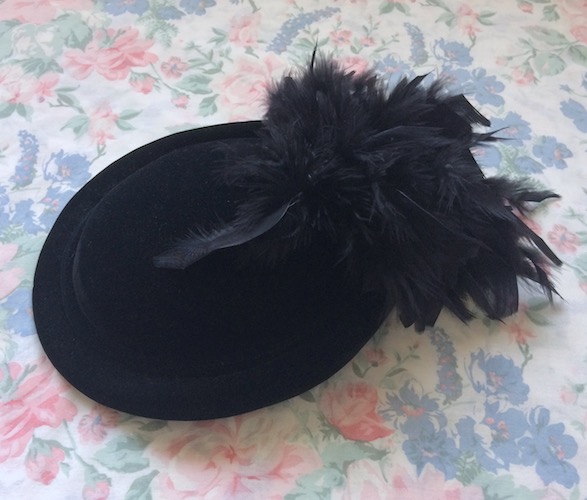 black feather hat
