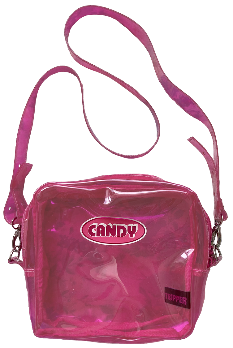 clear pink bag