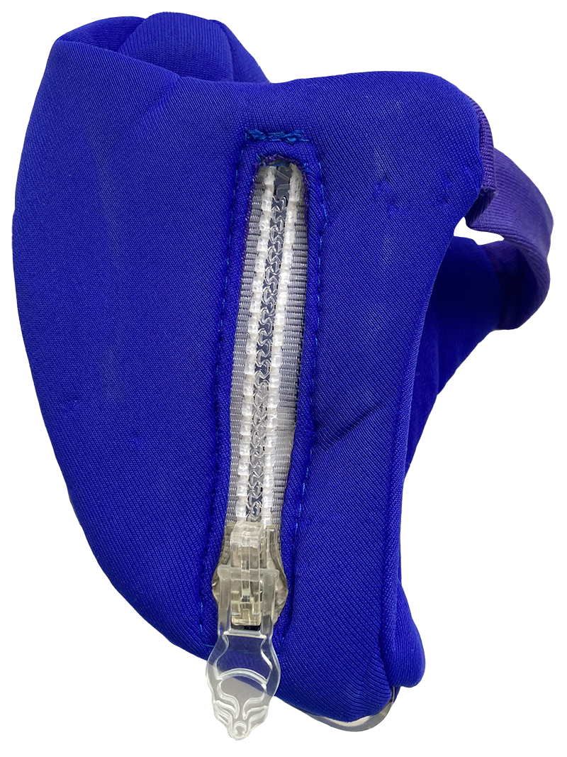 blue pouch