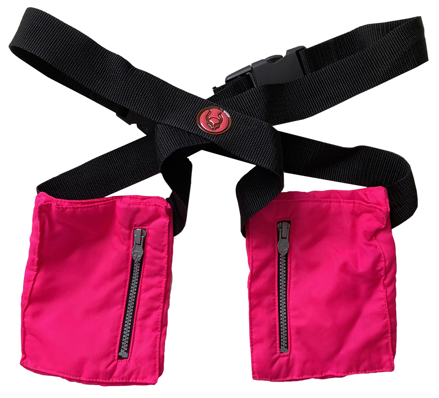 pink belt pouch