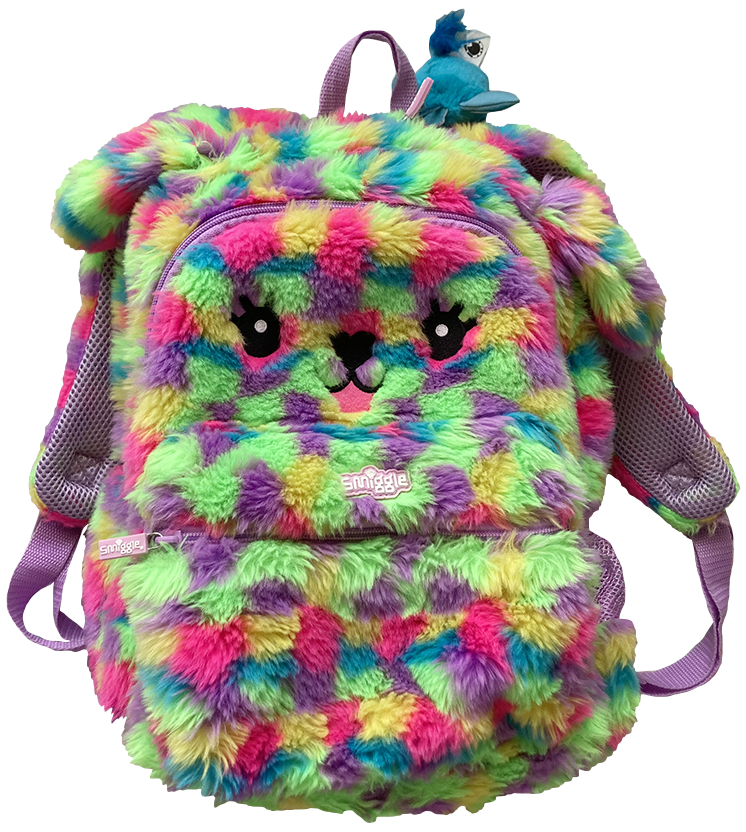 fluffy puppy backpack