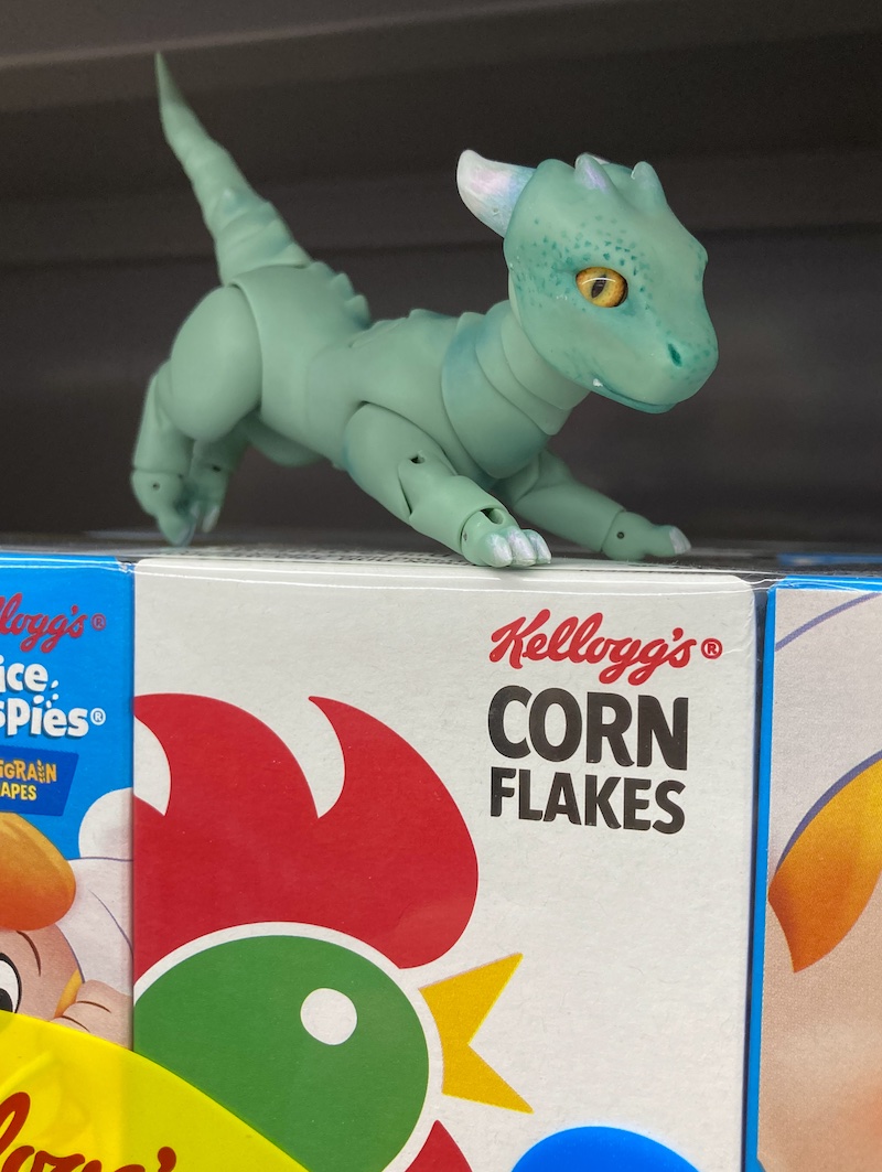 peppermint on the cereal