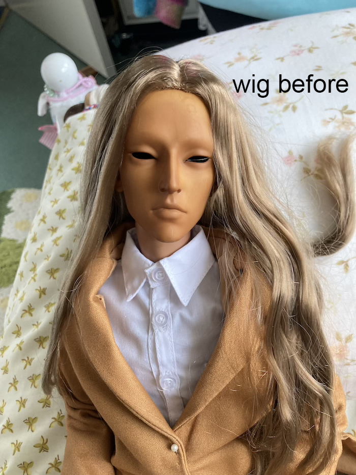 wig before