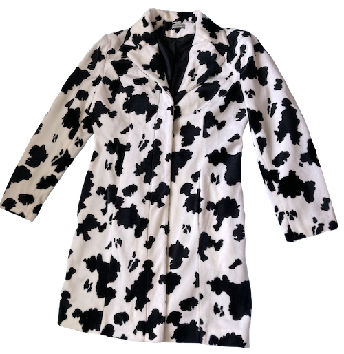 cow print coat