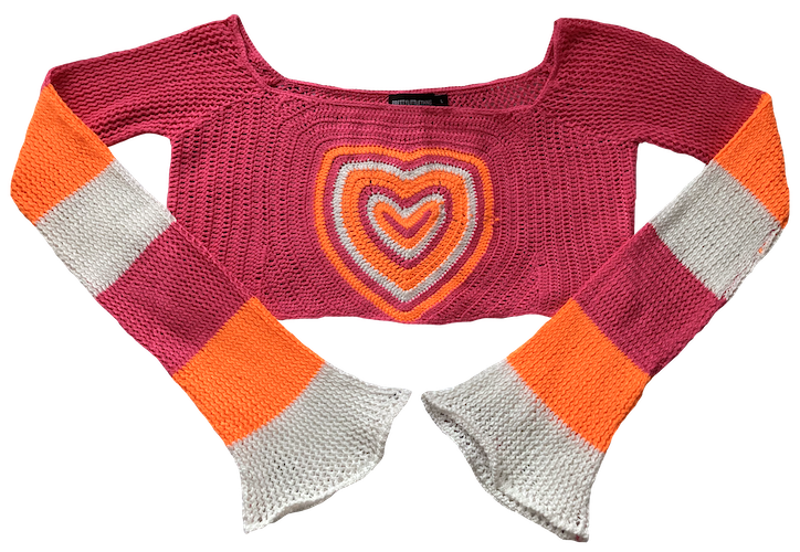 heart knitted jumper