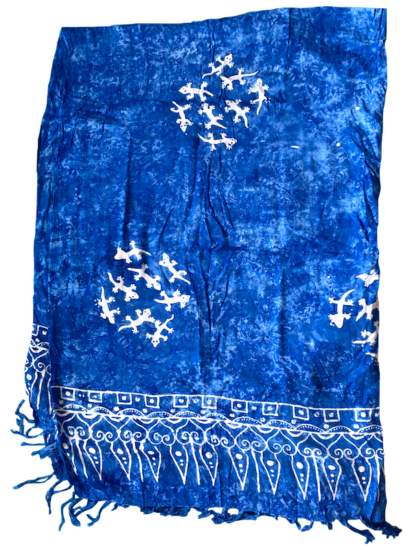 blue wrap shawl skirt