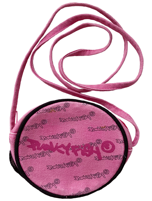 round pink bag