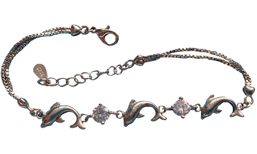 silver dolphin bracelet