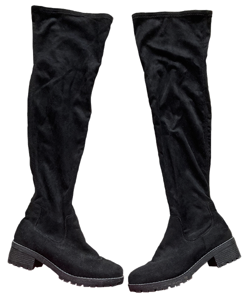long black boots
