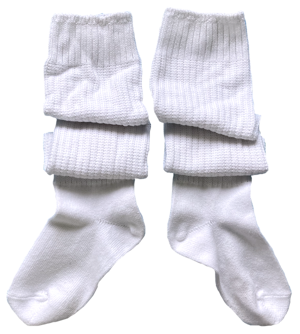 white loose socks