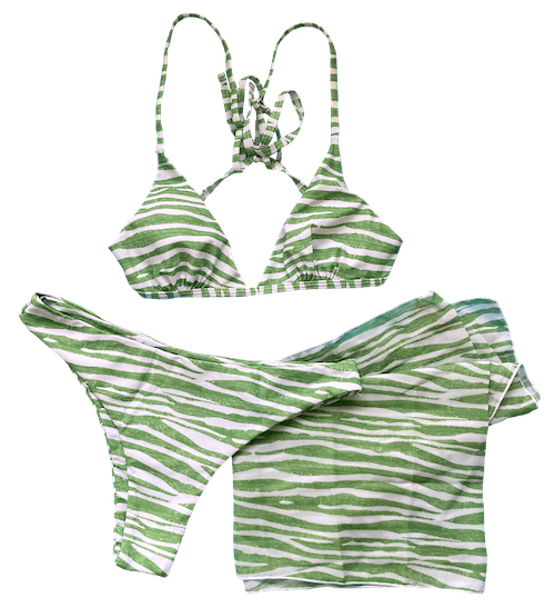 green zebra bikini