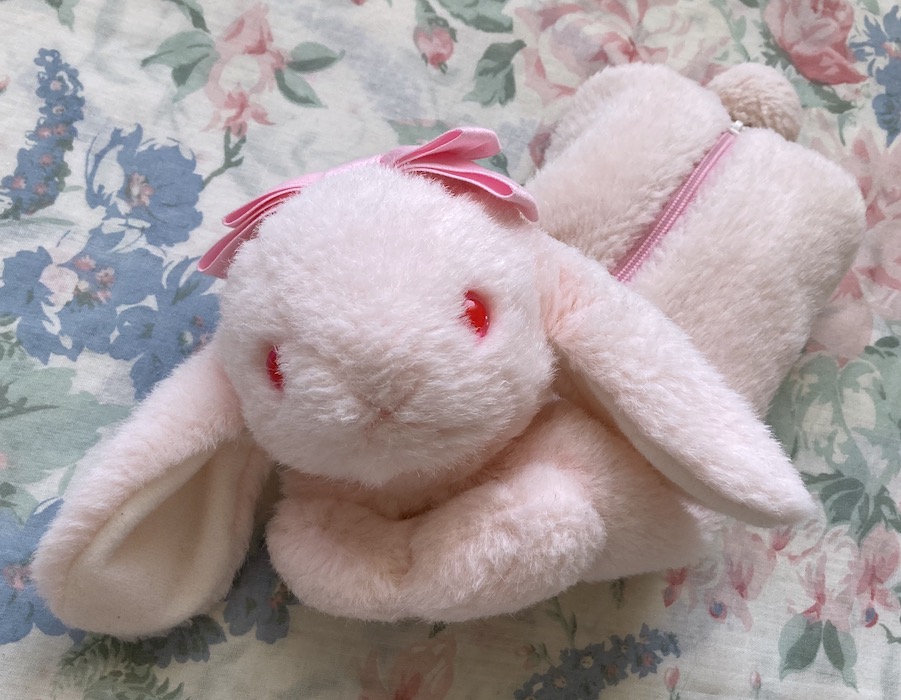pink bunny pouch