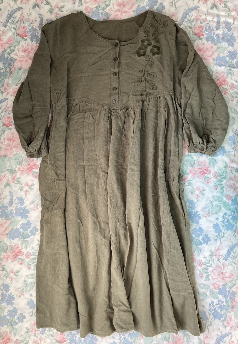 long green dress