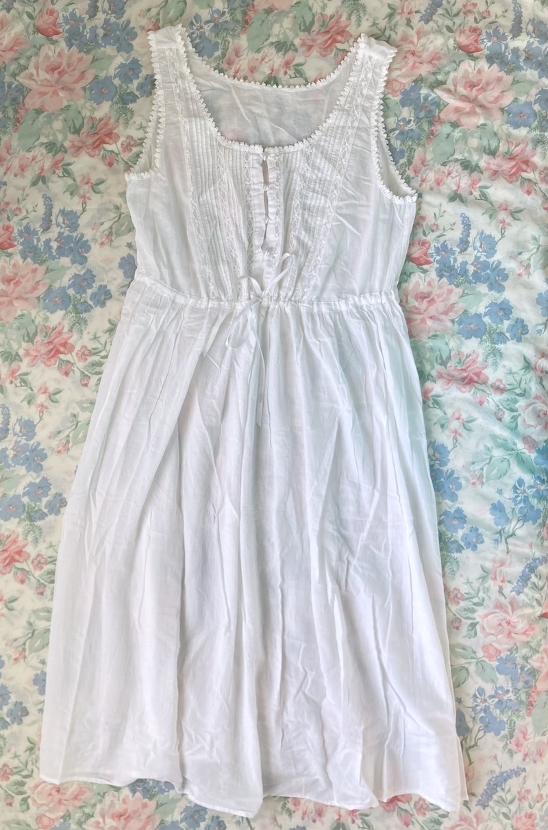 white long nightdress