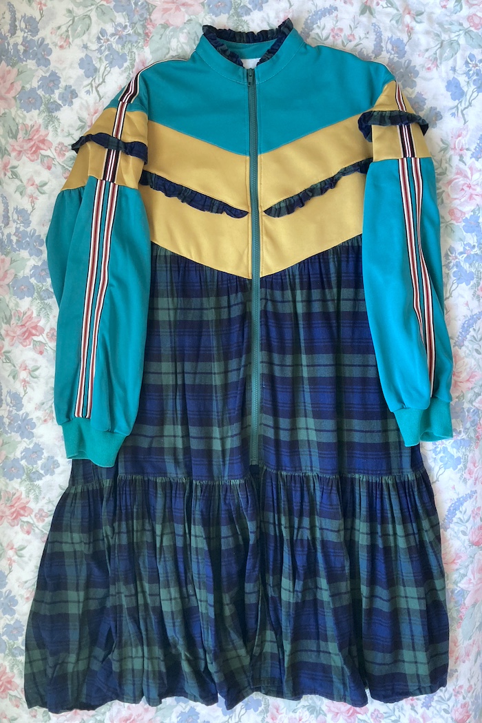sporty tartan dress