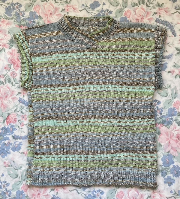 green striped vest