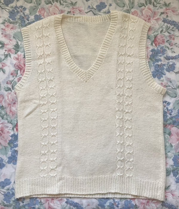 cream vest
