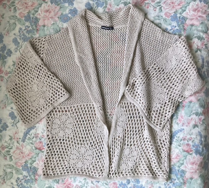 beige cardigan