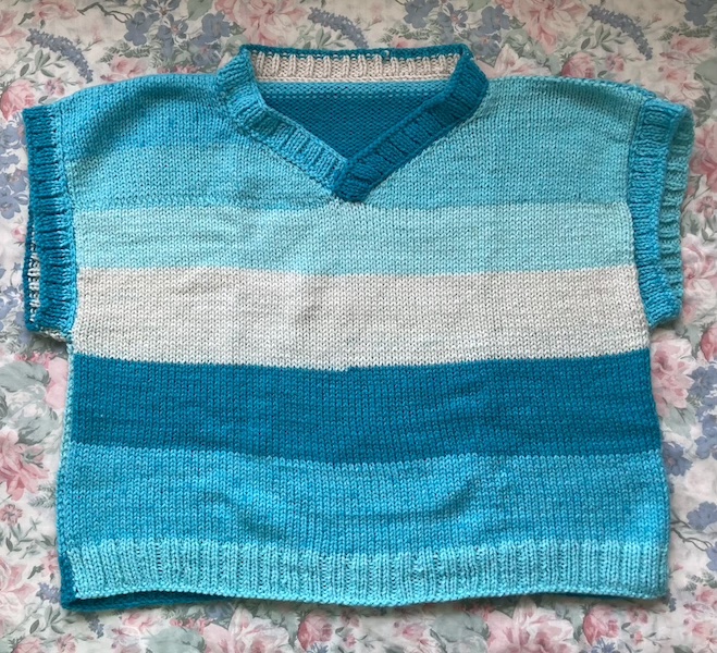 blue vest