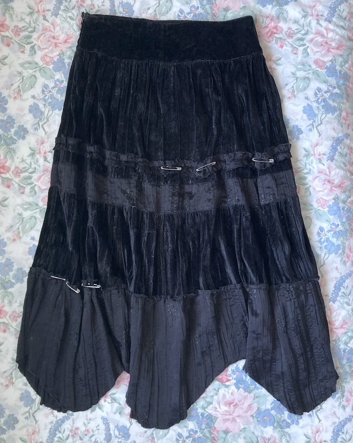 black skirt