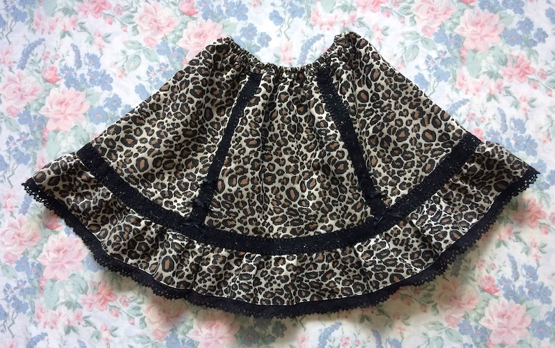 leopard patterned skirt