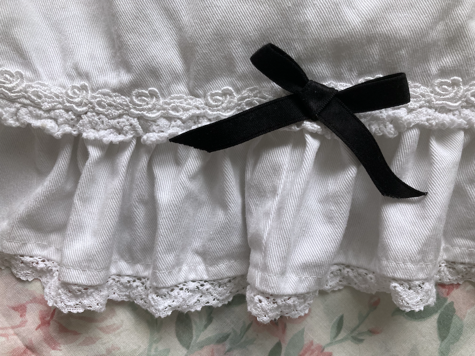 lace and ribbon detail