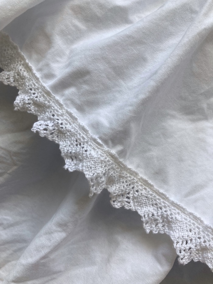 bustle lace detail