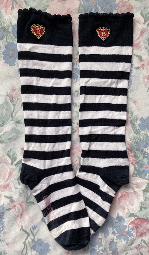 black & white socks