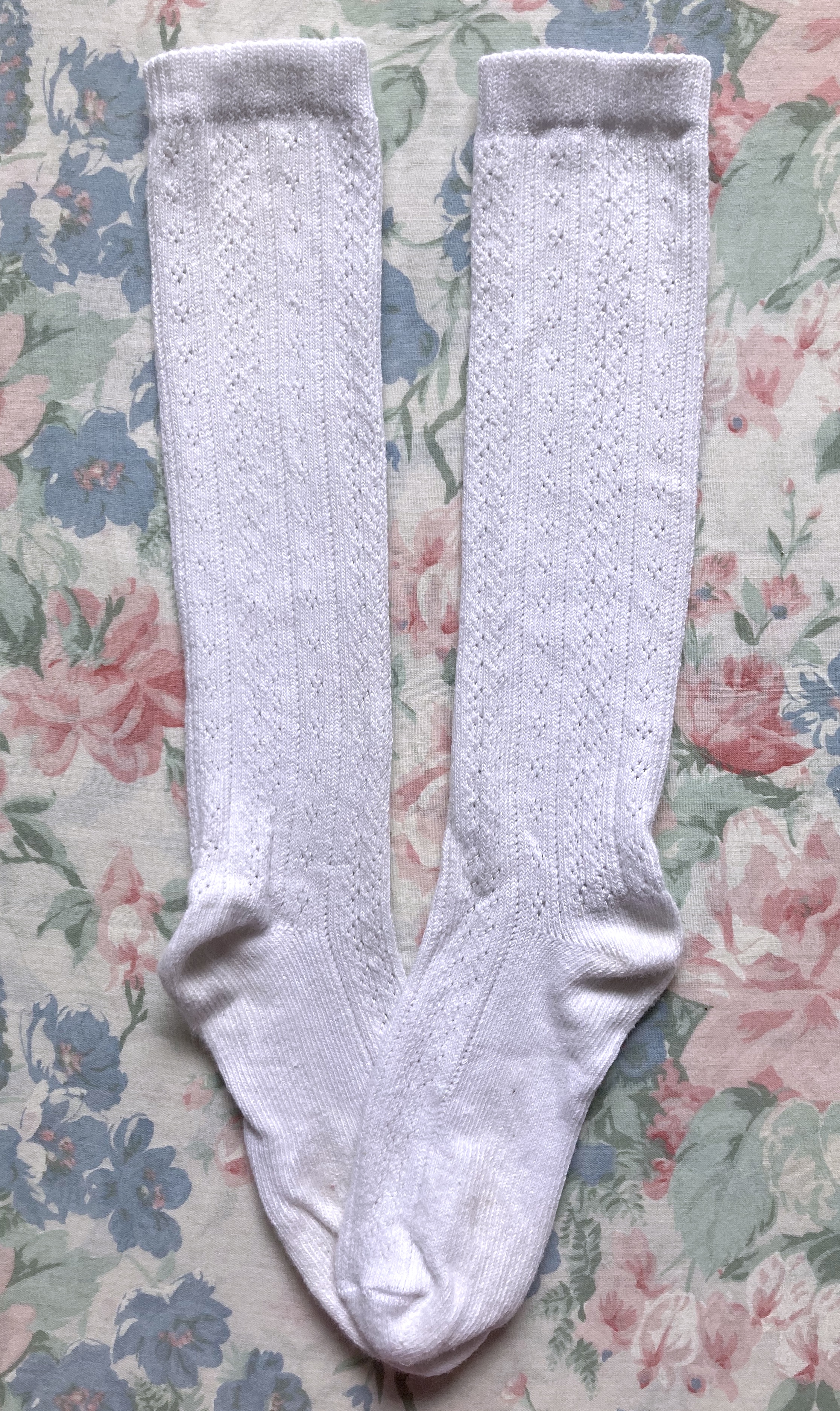 white openwork socks