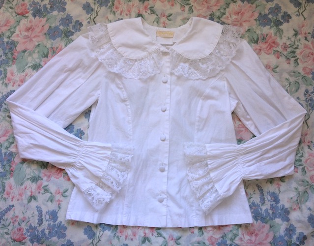 cross lace blouse