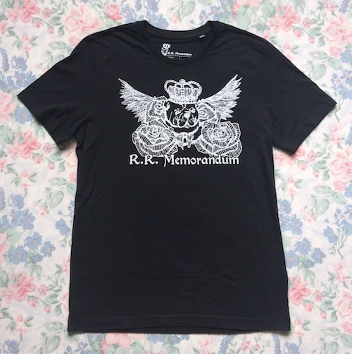 R R Memorandum logo print t shirt