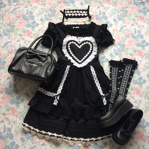 heart apron coord