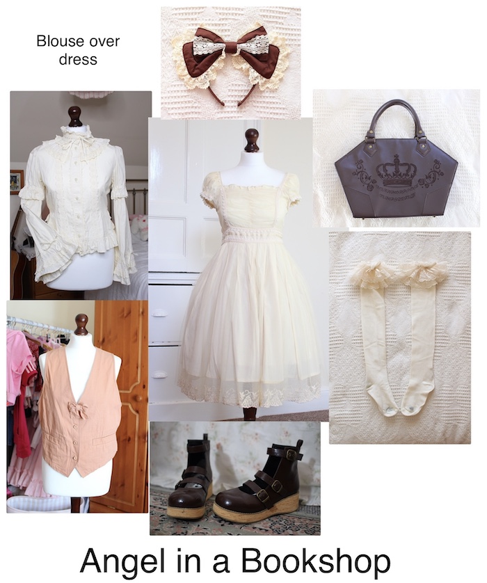 brown x cream coord