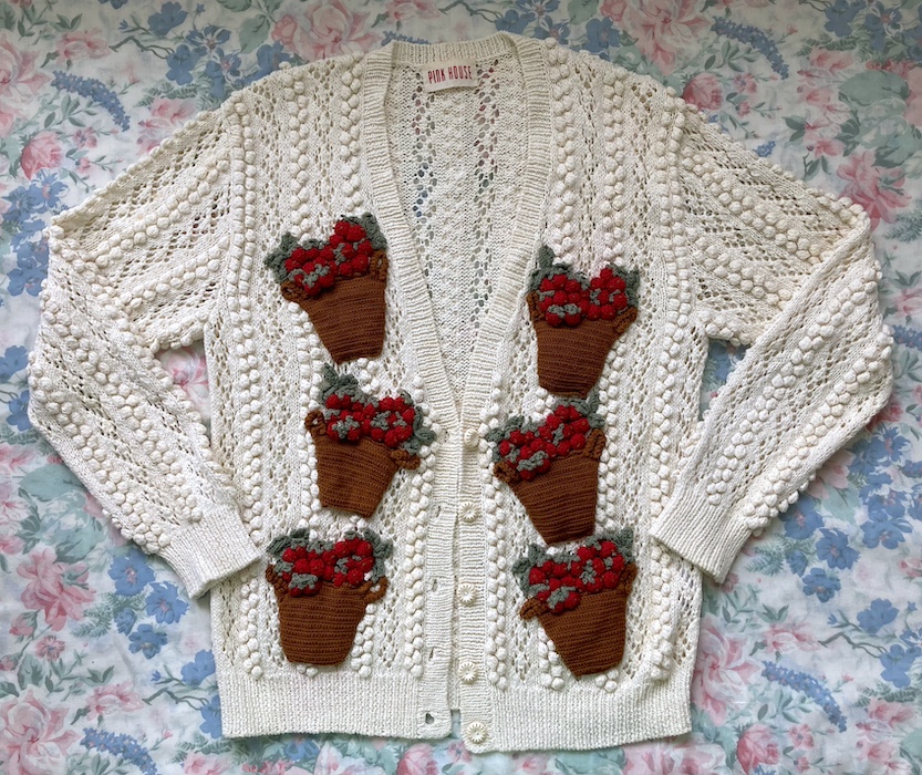 starwberry basket cardigan